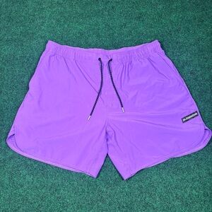 Legends Luka Shorts Purple Sz 2XL Linerless Drawstring Stretch 7”